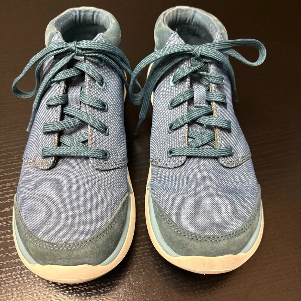 Teva Chukka Shoe Women's SZ 5 Wander Canvas Blue Hi Top Comfort Cool FLAW